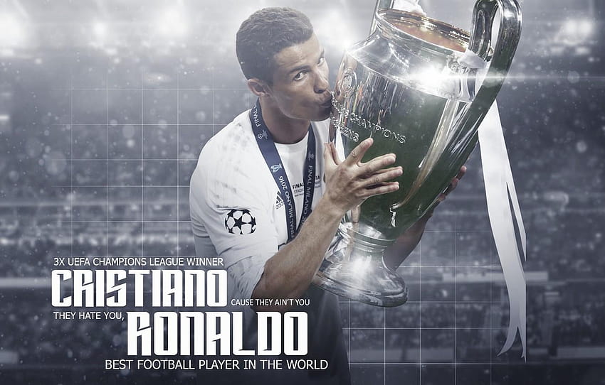 Cristiano Ronaldo - Real Madrid 5 Champions League Titles - 8x10 Color Photo