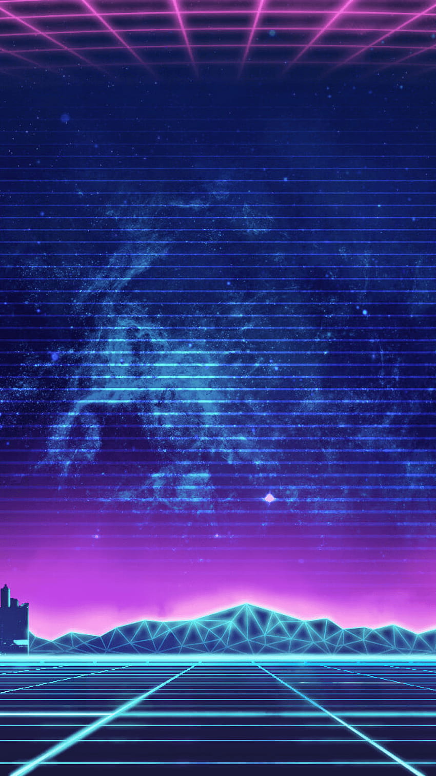 Synthwave Phone, phone synthwave HD phone wallpaper