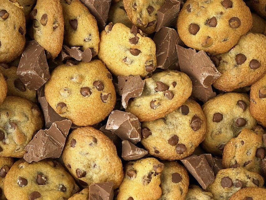 Chocolate Chip Cookie, aesthetic cookies HD wallpaper