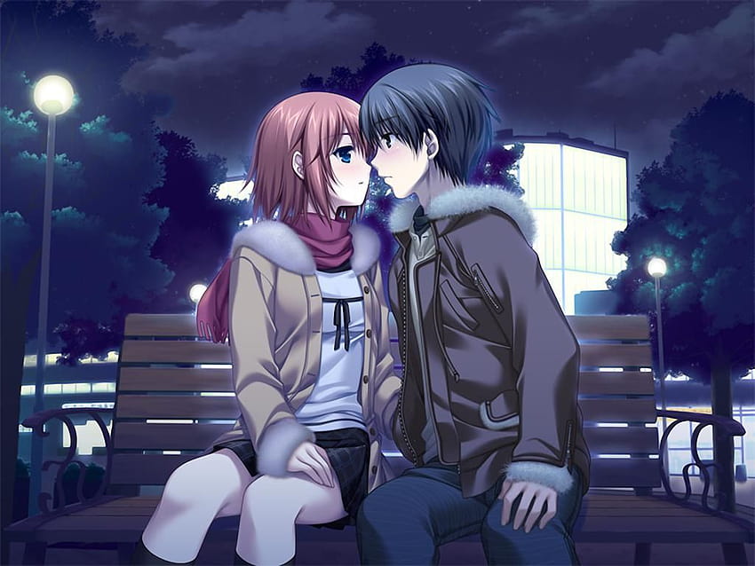 Cute Anime Couple Kissing Wallpapers - Wallpaper Cave