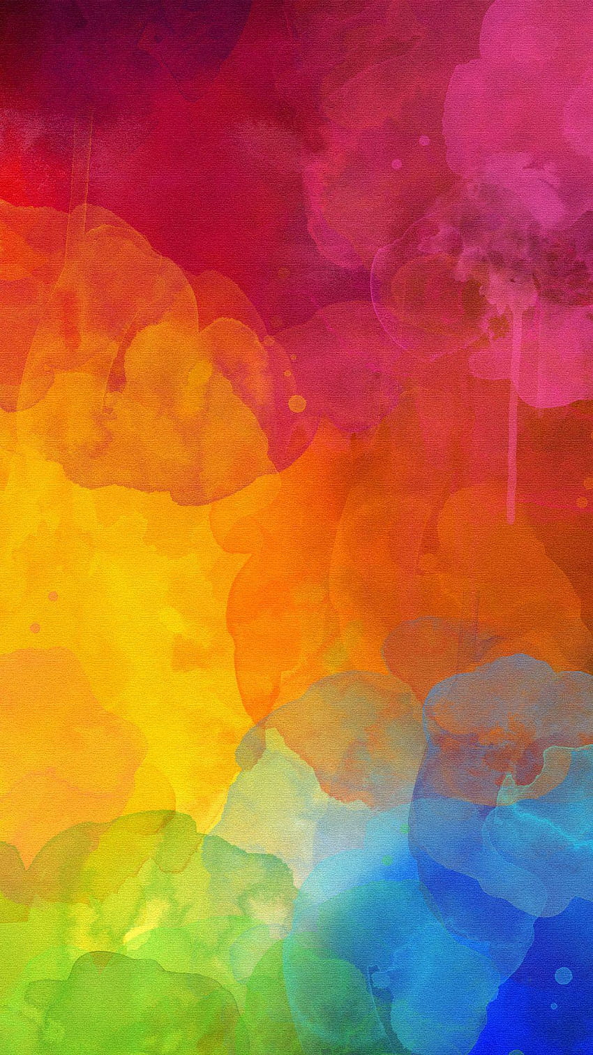 Buntes Aquarellzeichen. Farbe des Regenbogens in abstract.Tap to, Android-Handy in abstrakter Farbe HD-Handy-Hintergrundbild
