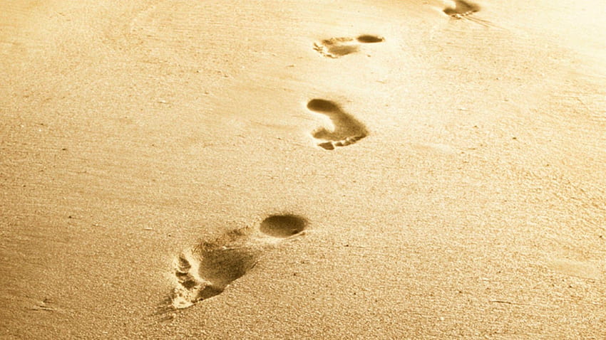 Beaches: Follow Footsteps Path Religious Easter Jesus Sand Belief HD wallpaper