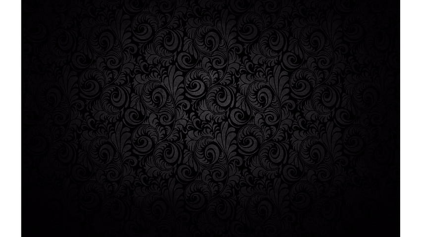 black floral black floral print abstract HD wallpaper