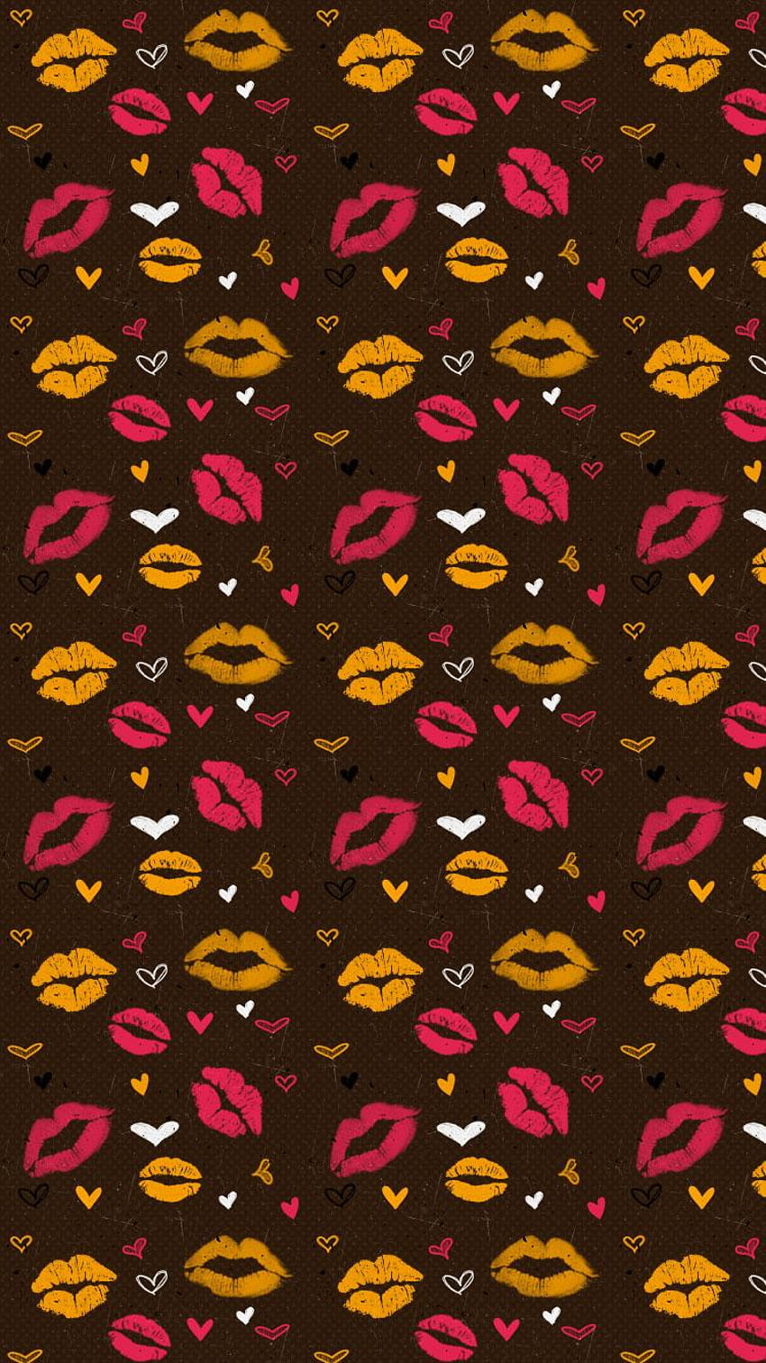Lips Kisses Valentines Illustration iPhone 6, lip kiss iphone HD phone wallpaper