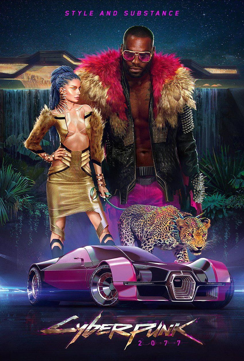 Questi eleganti poster di Cyberpunk 2077 hanno stile e sostanza, poster ufficiale di Cyberpunk 2077 Sfondo del telefono HD