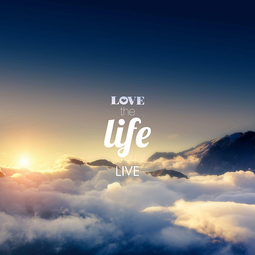 Love the Life You Live Quotes Q, love life beautiful HD phone wallpaper