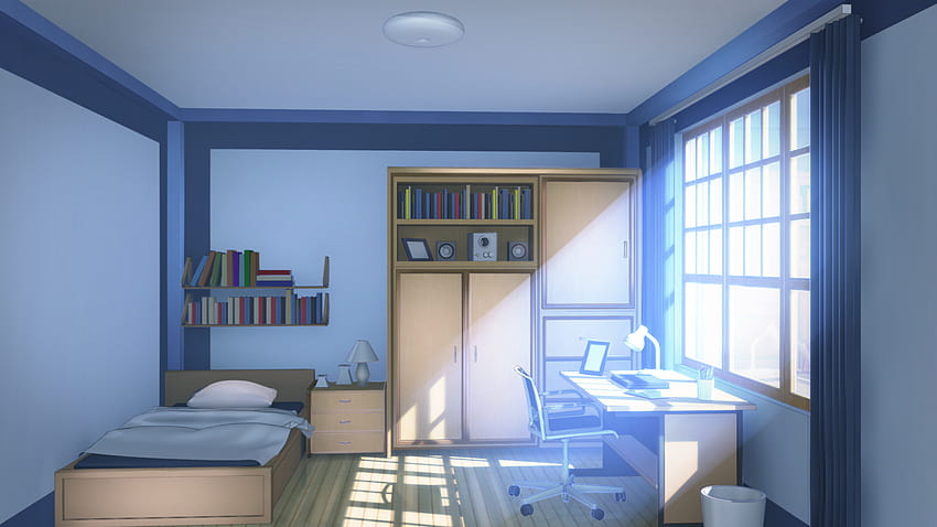 Anime Room, anime bedroom scenery HD wallpaper