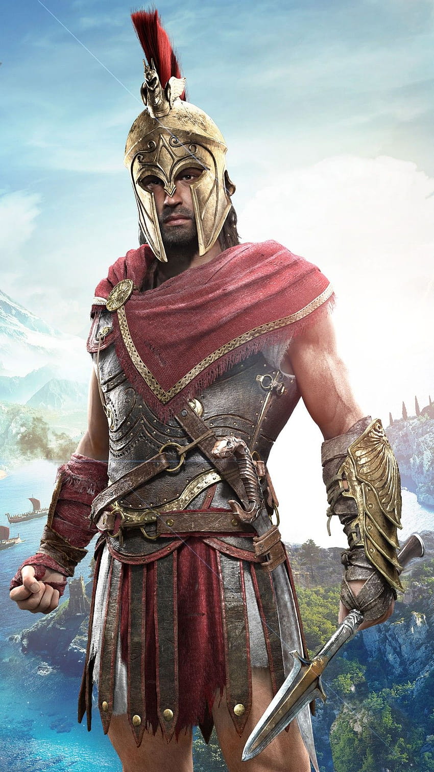 Alexios in Assassin's Creed Odyssey HD phone wallpaper