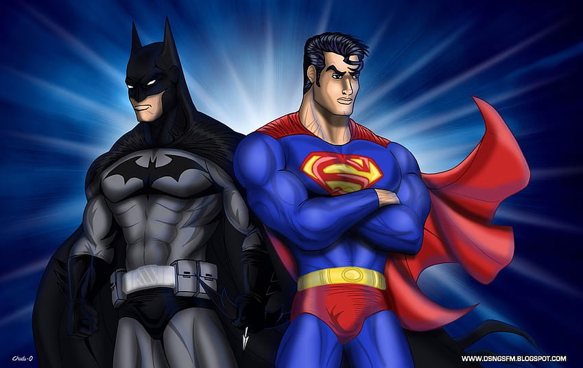Caricatura de Batman y Superman fondo de pantalla | Pxfuel