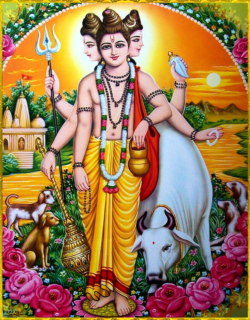 DATTATREYA ॐ Dattatreya, Vishnu, Shiva ve HD telefon duvar kağıdı