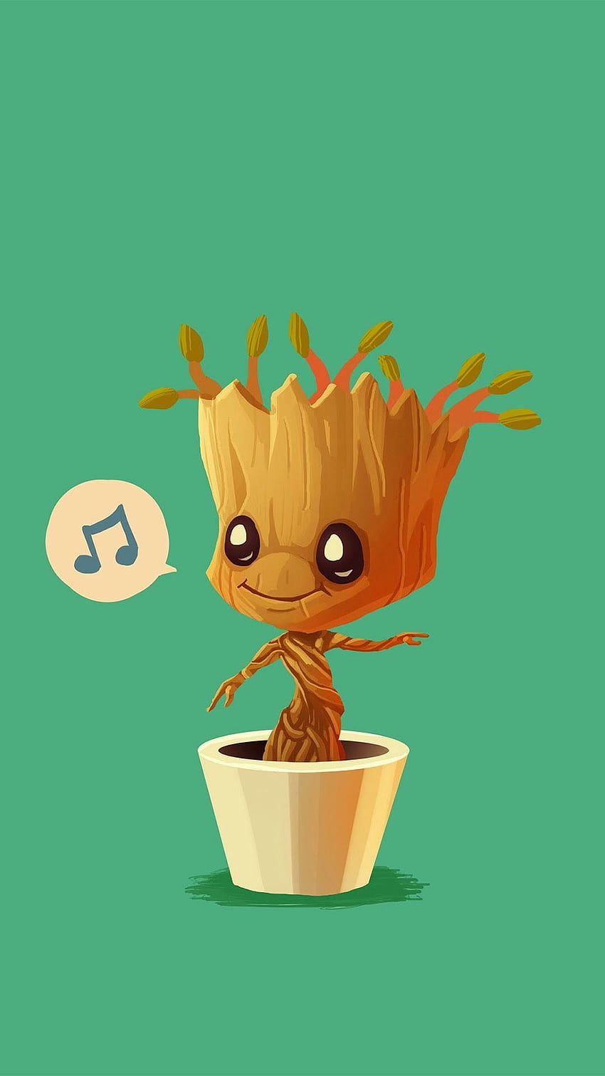 Ich bin Groot, Baby Groot iPhone HD-Handy-Hintergrundbild