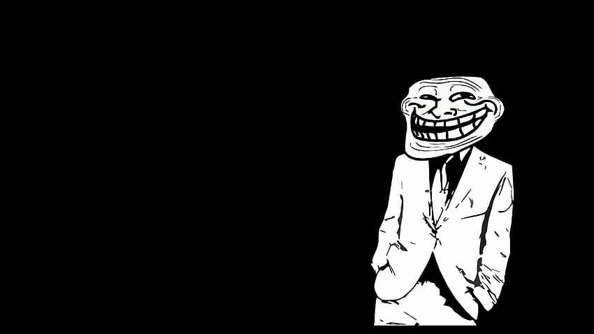 Troll Face HD Wallpaper - Vibrant Meme Background by robokoboto