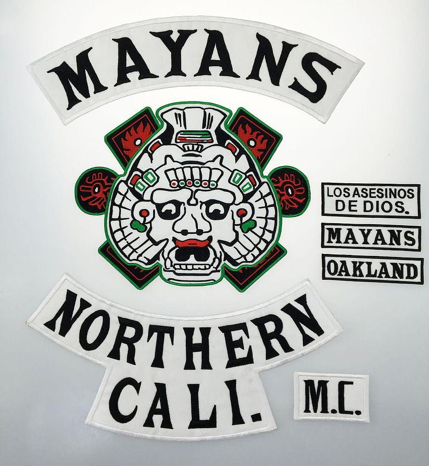 Hot Sale 7pcs/Set Mayans EMBROIDERY BIKER MC VEST PATCH Iron On, mayans mc HD phone wallpaper