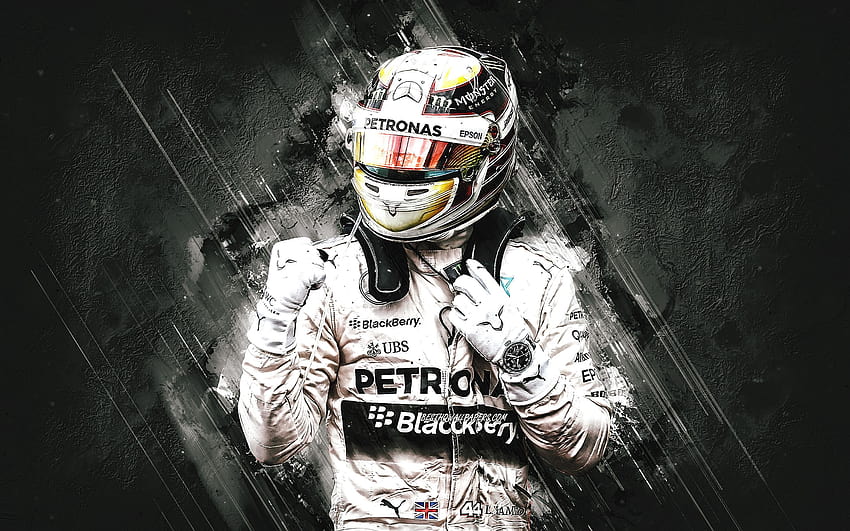 Lewis Hamilton, grunge, Formule 1, F1, championnat de Hamilton 2019 Fond d'écran HD