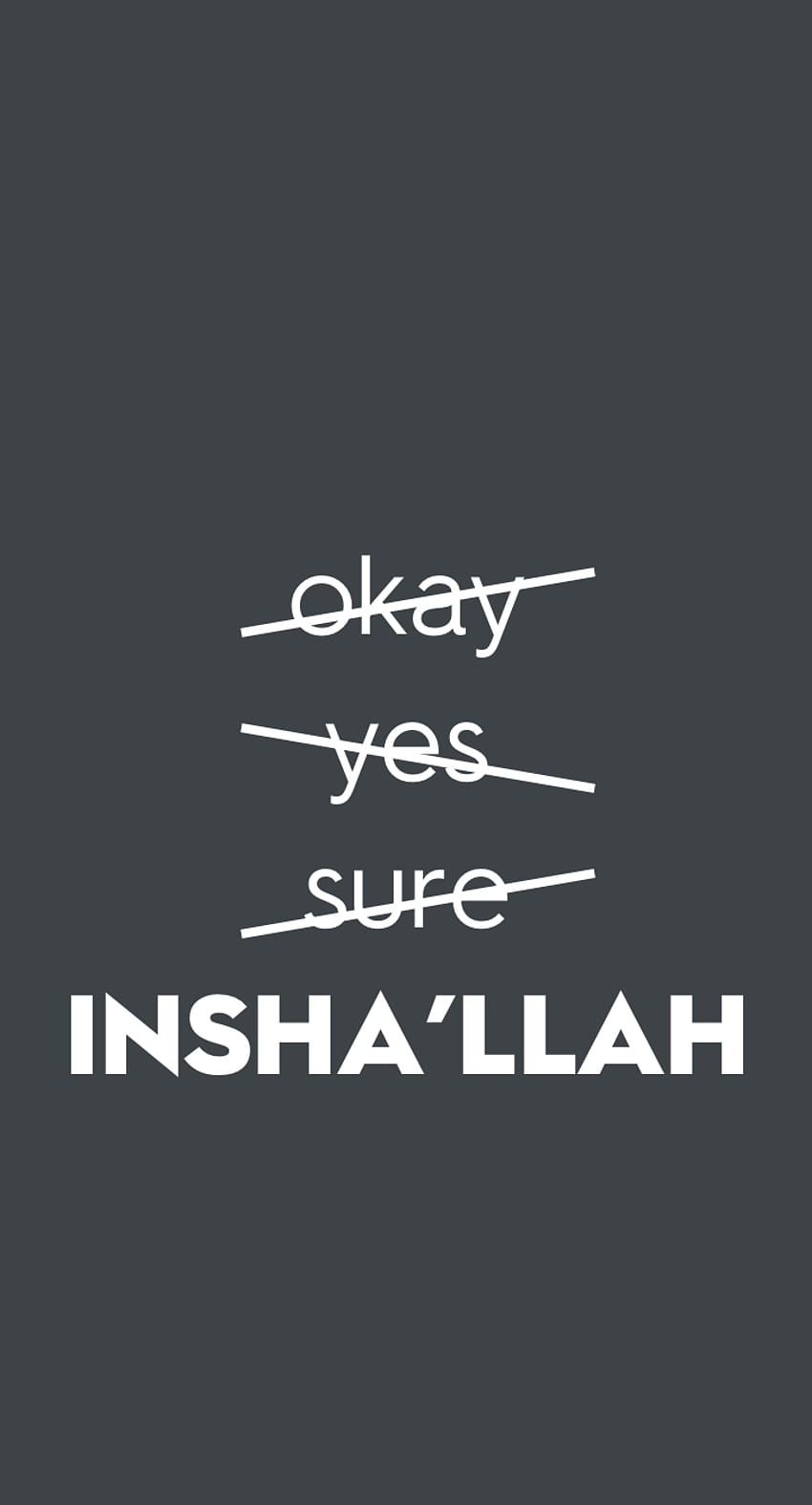 Islamic phone Always say Insha'llah!!, can you ever forgive me HD phone wallpaper