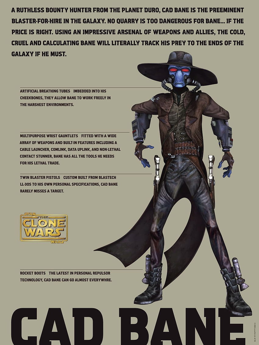 Cad Bane Wallpapers  Top Free Cad Bane Backgrounds  WallpaperAccess