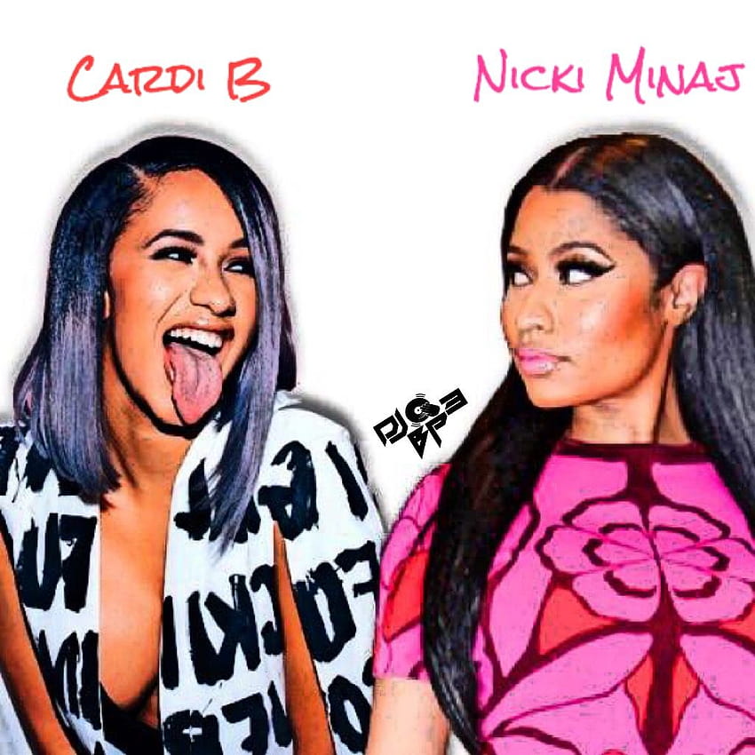 Cardi B Cartoon Posted By Zoey Sellers, Nicki Minaj And Cardi B HD ...