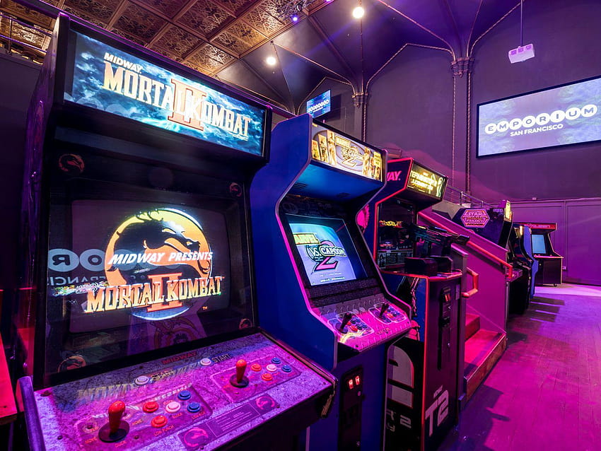 San Francisco Bars With Great Arcade Games, aesthetic arcade HD wallpaper