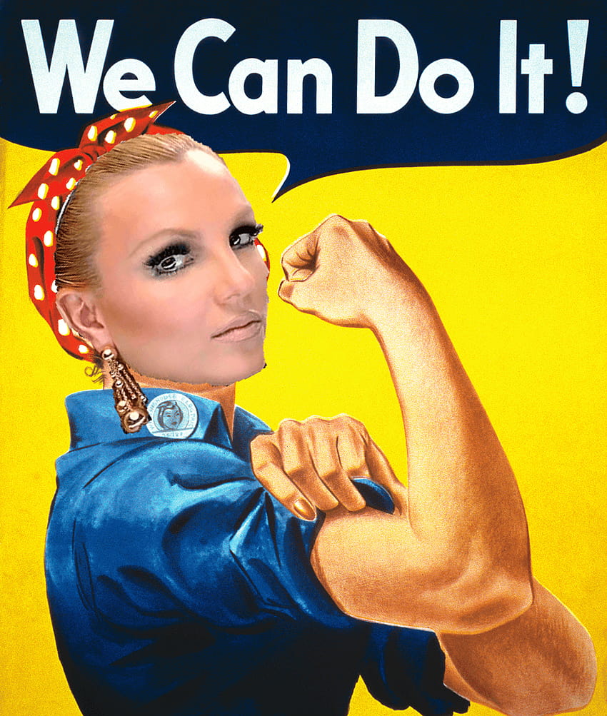 Britney Spears WE CAN DO IT, rosie the riveter HD phone wallpaper