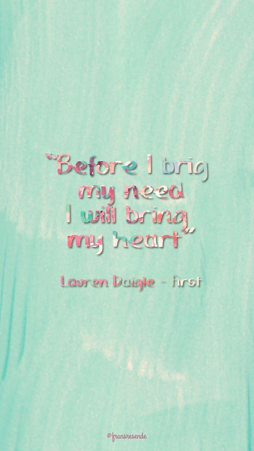 Quote of, lauren daigle HD phone wallpaper | Pxfuel