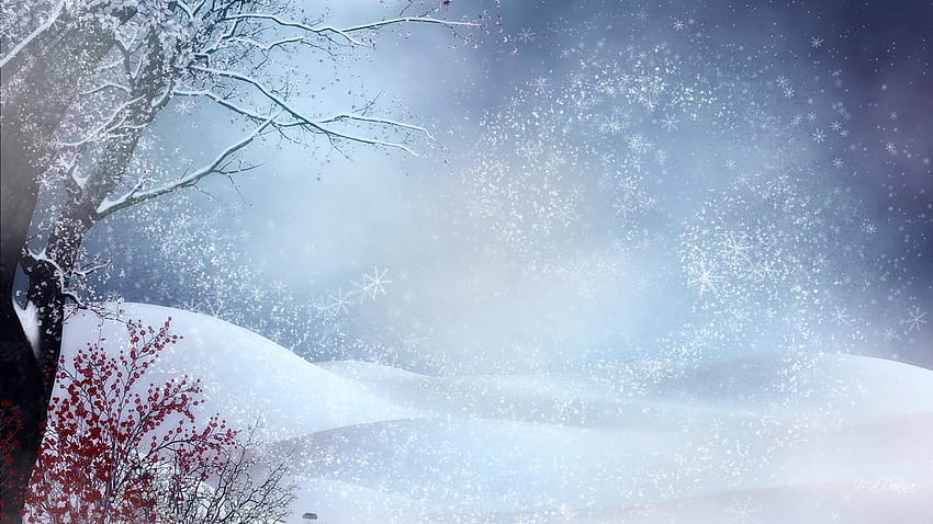 Nieve Mágica, magia del invierno fondo de pantalla