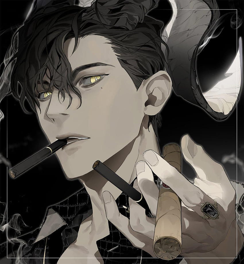 Идеи на тему «Smokie man», anime boy smoking wallpaper ponsel HD