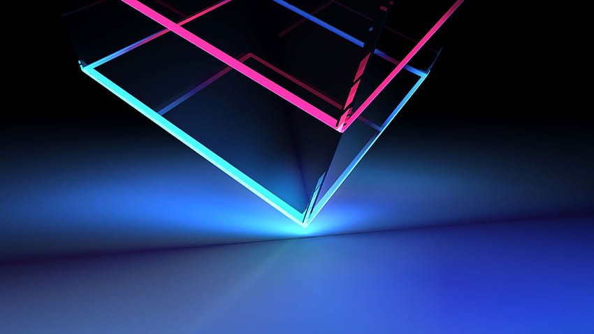 Neon Shape, neon 3d HD wallpaper