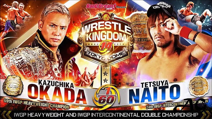 Kazuchika Okada vs Tetsuya Naito NJPW 레슬 킹덤 14 HD 월페이퍼