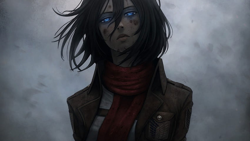 Anime, Attack On Titan, Black Hair, Blue Eyes • For You, black and blue cool anime HD wallpaper