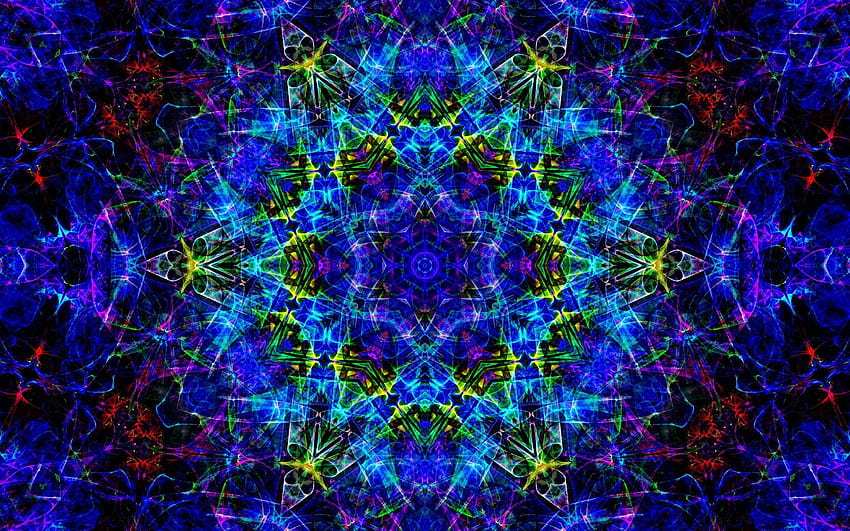 : abstract, symmetry, kaleidoscope, universe, fractal art, astronomical object, psychedelic art 1680x1050, trippy fractal art HD wallpaper