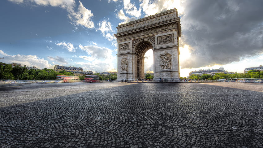 Arc De Triomphe Ultra, Champs-Élysées HD-Hintergrundbild