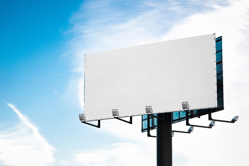 Blank Billboard Mockup Stock, leere Plakatwand HD-Hintergrundbild