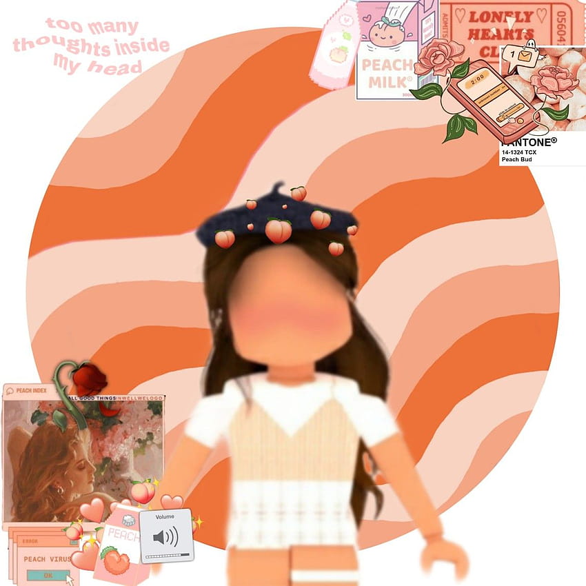 Peach aesthetic vibe roblox avatar, roblox cute avatars HD phone