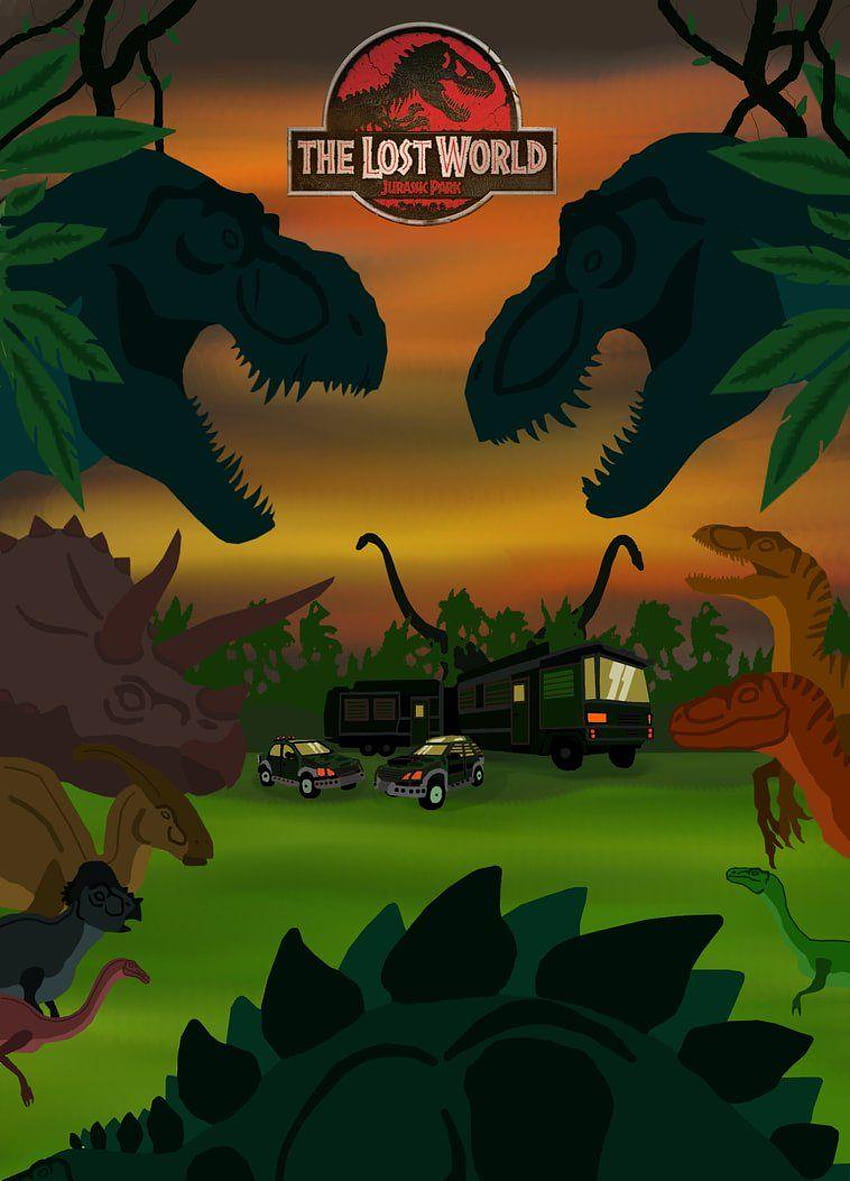 The Lost World: Jurassic Park autorstwa Pepsilver, The Lost World Jurassic Park Tapeta na telefon HD