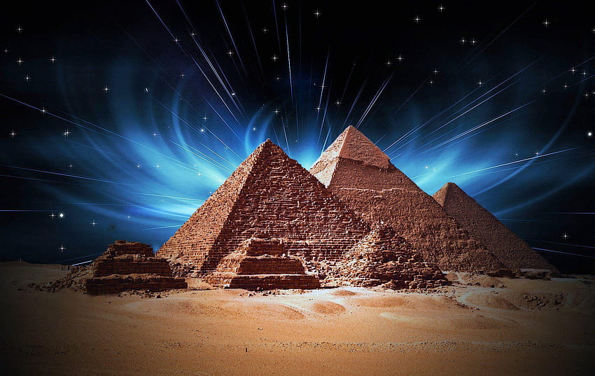 Amazing Pyramids Giza Egypt Cairo Fantasy, giza pyramids HD wallpaper