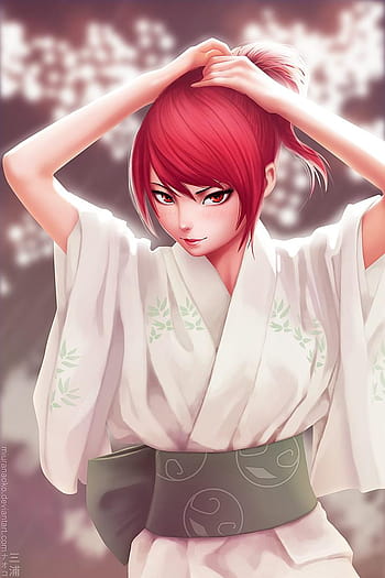 Brunette haired female anime character redhead HD wallpaper  Wallpaper  Flare
