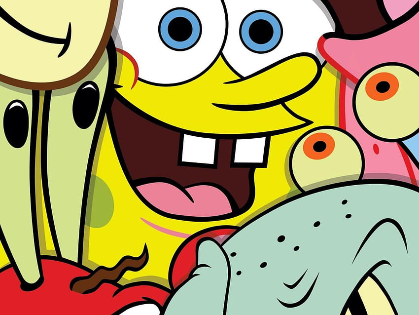Spongebob and Friends Closeup HD wallpaper