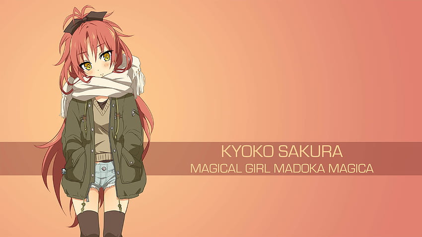 Kyoko Sakura Magiczna dziewczyna Madoka Magica U Tapeta HD
