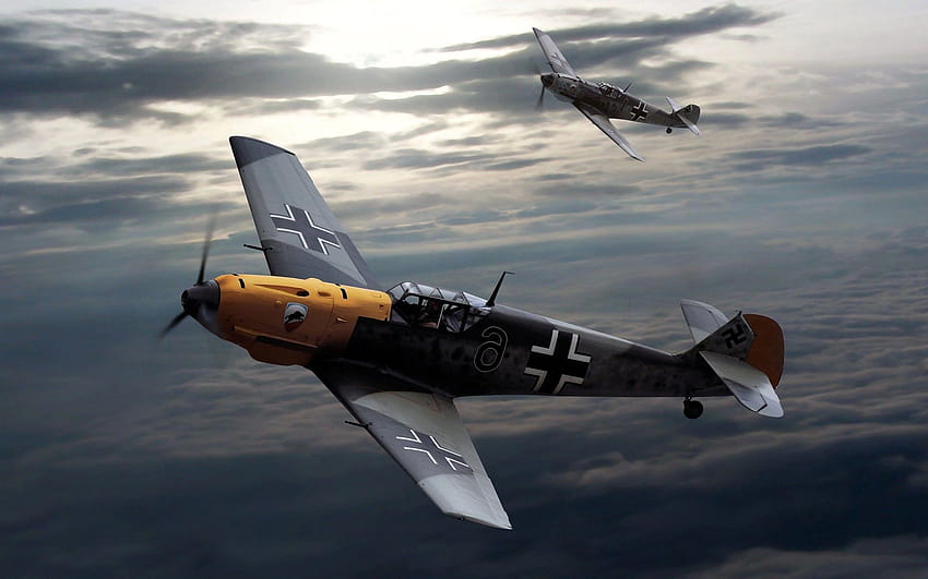 Messerschmitt, Messerschmitt Bf 109, seconda guerra mondiale, Germania Sfondo HD