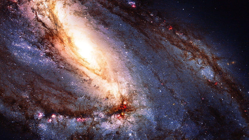 Telescopio espacial Hubble, galaxia, atmósfera, oscuridad para, telescopio espacial fondo de pantalla