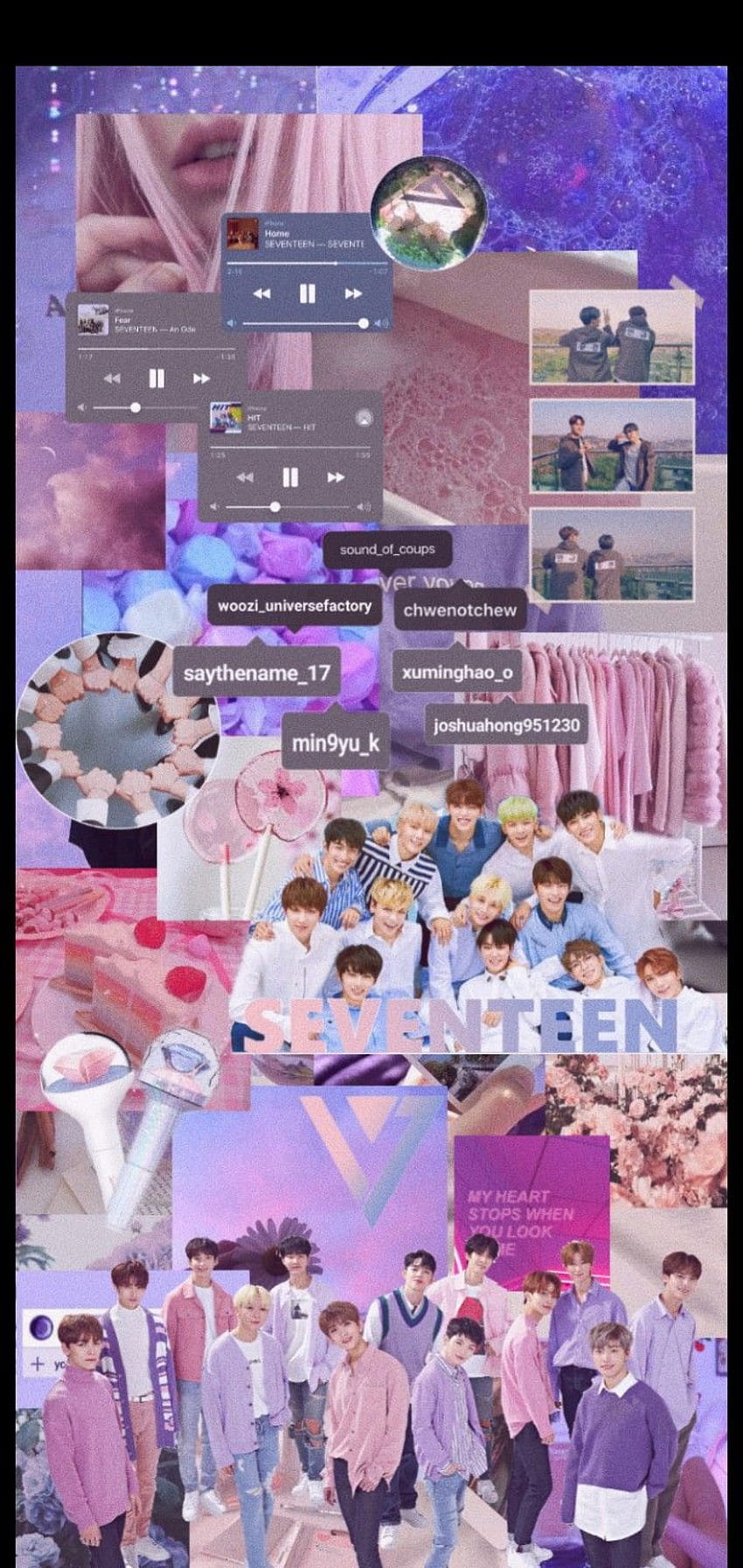 Seventeen wallpaper I made this for their fifth anniversary I hope you  like it ᴗ  rseventeen