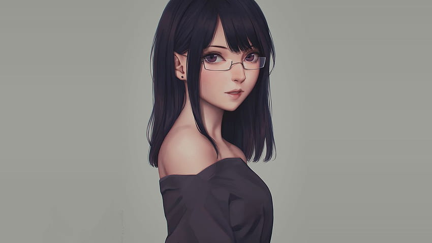 Girl with Glasses Anime, anime girl with glasses HD wallpaper