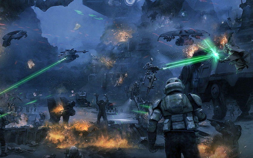 Stormtroopers& Clonetroopers, shock trooper HD wallpaper