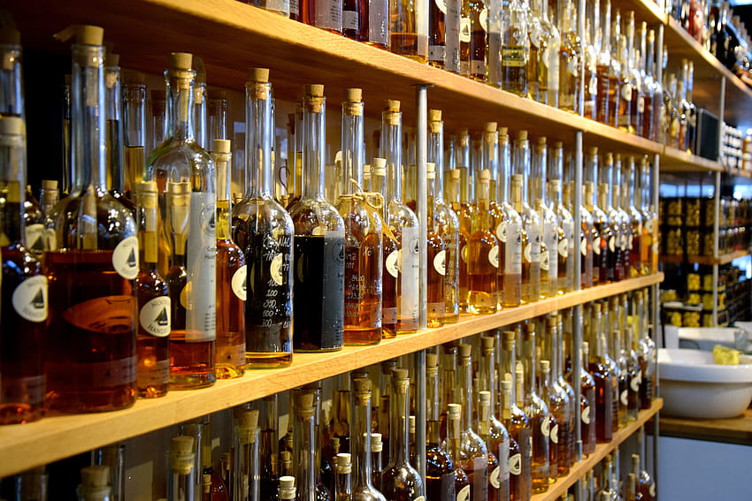 : bottiglie, vino, bere, birra, bar, alcol, Whisky, Danimarca, cognac, Copenhagen, mercato coperto, Torvehallerne, distillato, Bevanda alcolica, negozio di liquori 6000x4000, birreria Sfondo HD