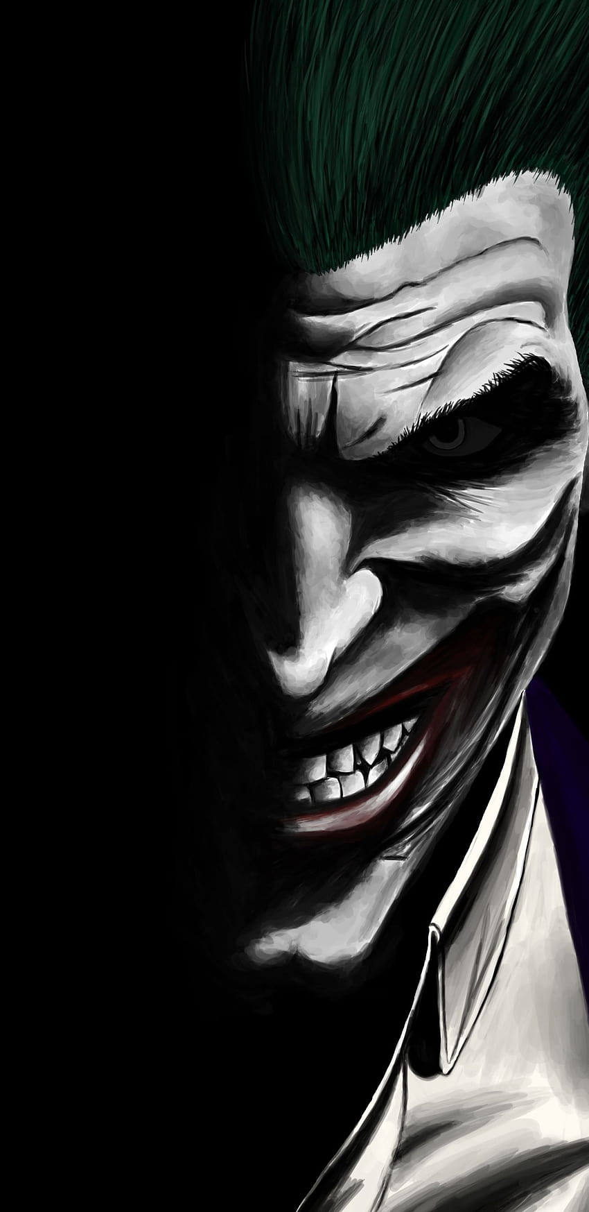 Joker, Dark, DC Comics, Bösewicht, Artwork, das Joker-DC-Universum HD-Handy-Hintergrundbild