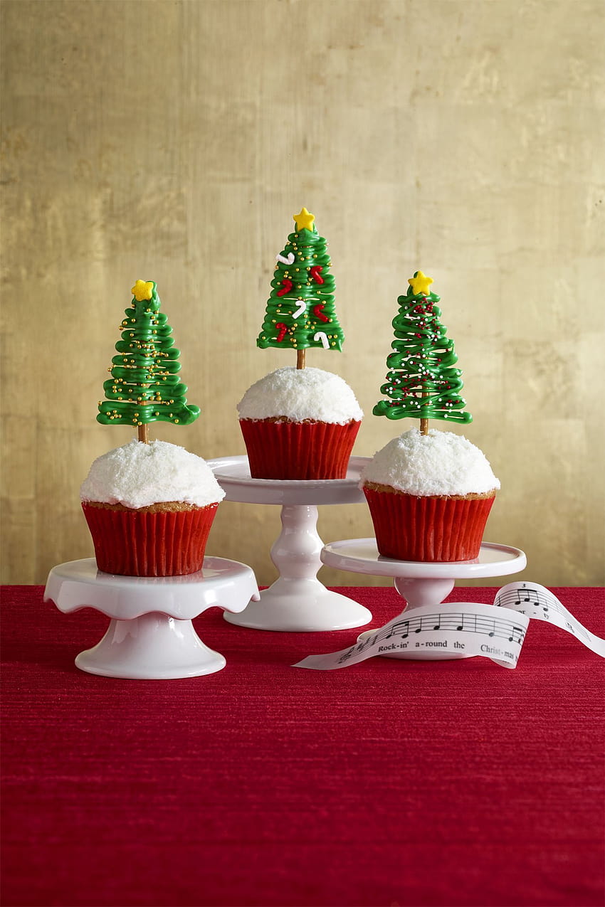 40 Christmas Cupcakes to Bake HD phone wallpaper