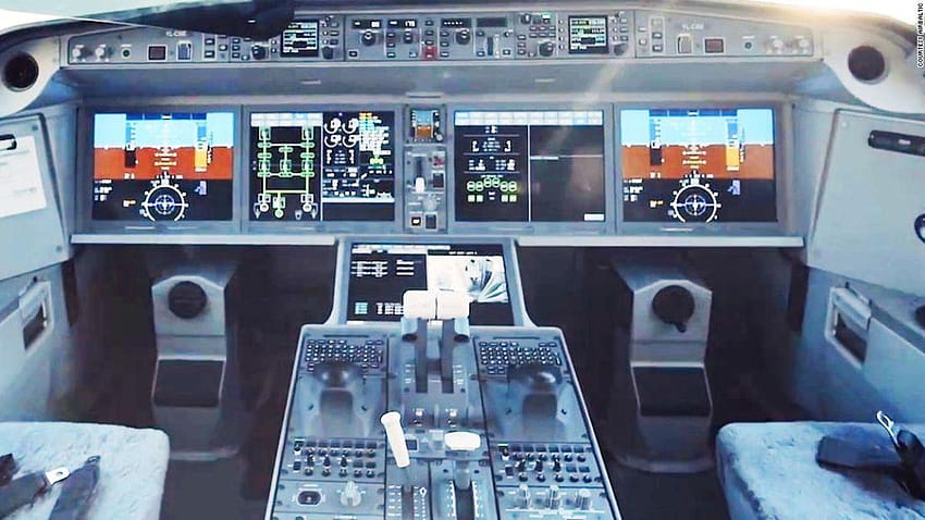 Кокпит на Airbus A220: Направете рядка вътрешна обиколка с пилот HD тапет