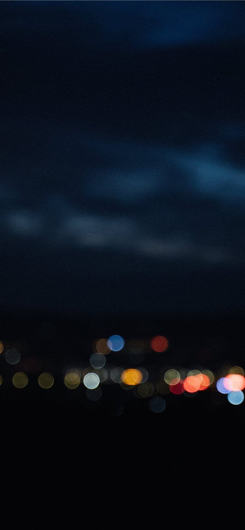 Nachtansicht einer kleinen Stadt HD-Handy-Hintergrundbild