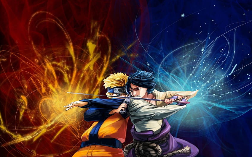 Naruto vs Sasuke Naruto Anime Animated in jpg format for HD wallpaper