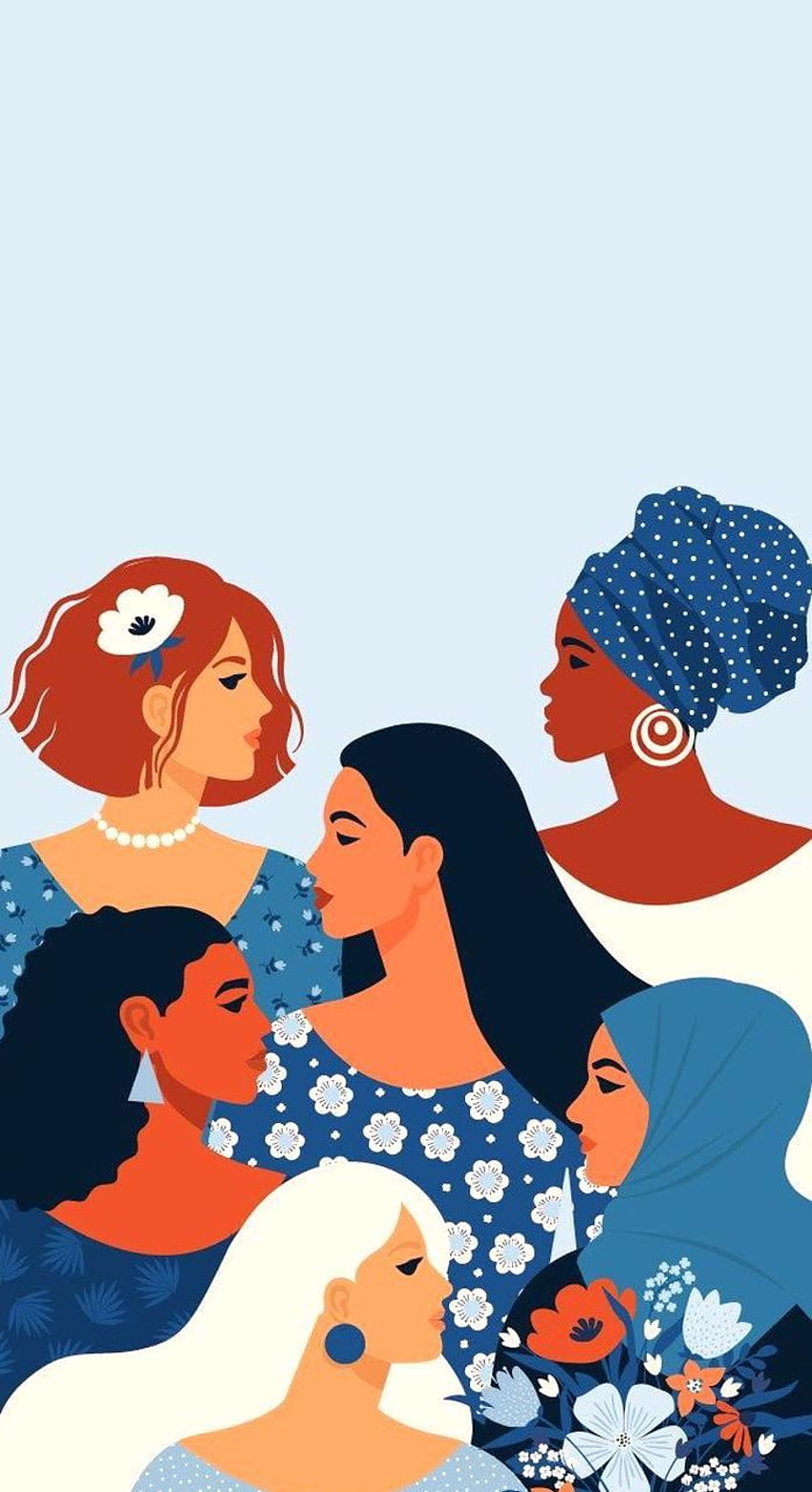 Bu Dünya Kadınlar Günü, hayatınızdaki kadınları bir kadın güçlendirme kartı veya hediyesi göndererek kutlar. 2020'de dünya kadınlar günü posteri. HD telefon duvar kağıdı